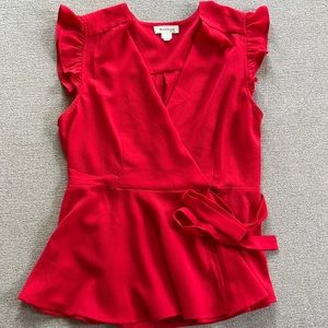Dressy red top